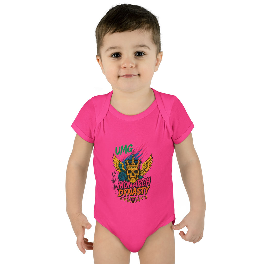 UMG Monarch Dynasty Crest Skull Graphic Oversized Tee - Unisex Infant Bodysuit