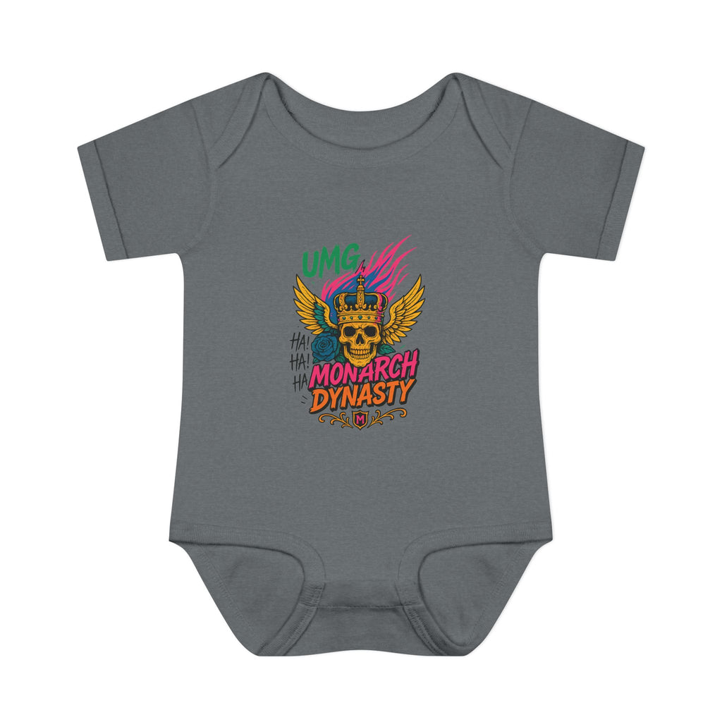 UMG Monarch Dynasty Crest Skull Graphic Oversized Tee - Unisex Infant Bodysuit