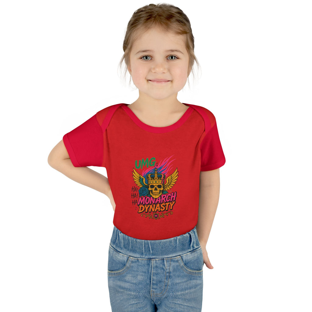 UMG Monarch Dynasty Crest Skull Graphic Oversized Tee - Unisex Infant Bodysuit