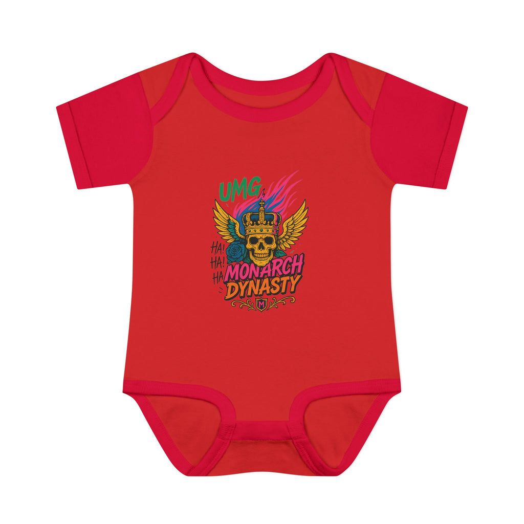 UMG Monarch Dynasty Crest Skull Graphic Oversized Tee - Unisex Infant Bodysuit