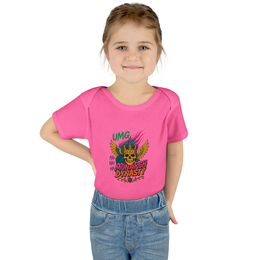 UMG Monarch Dynasty Crest Skull Graphic Oversized Tee - Unisex Infant Bodysuit