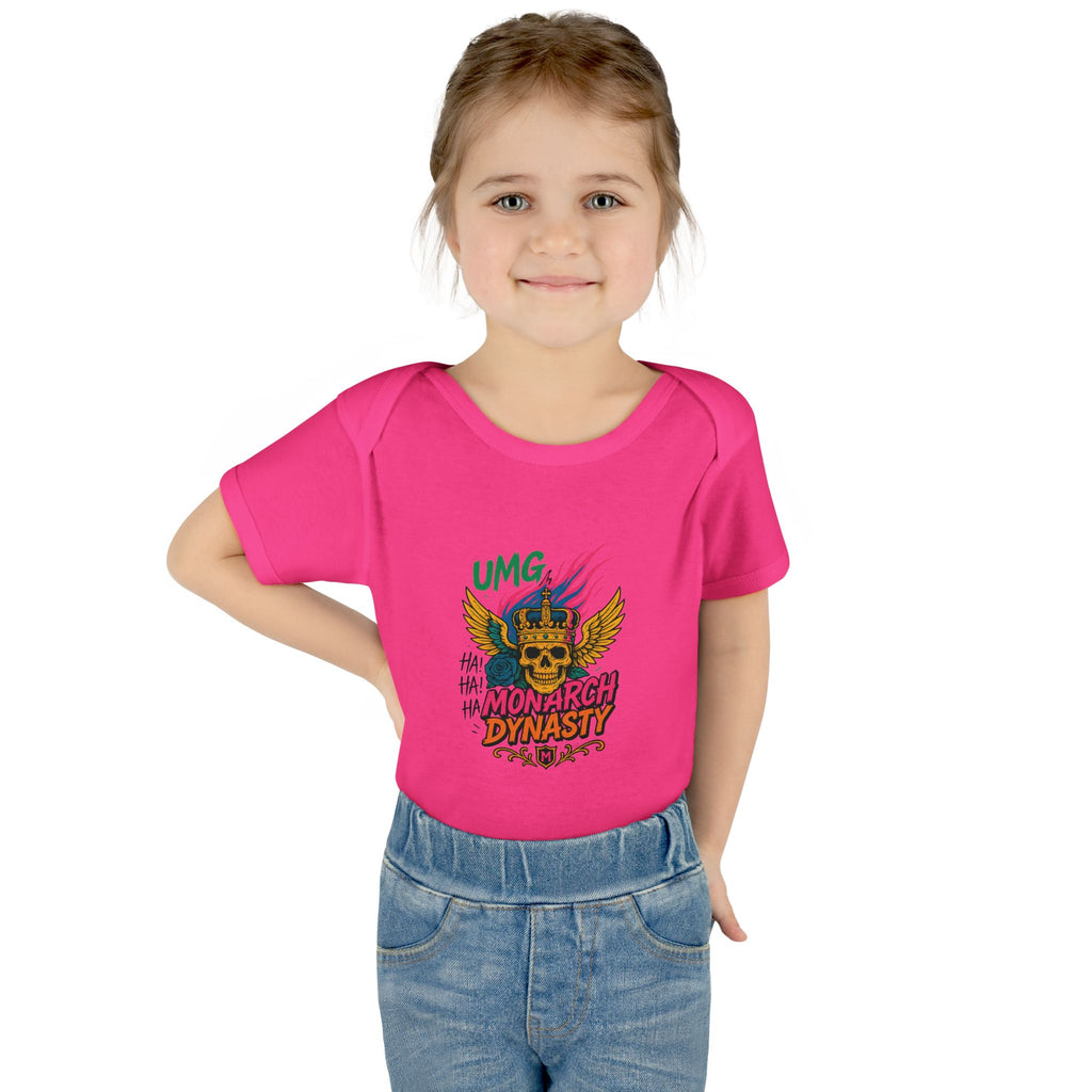 UMG Monarch Dynasty Crest Skull Graphic Oversized Tee - Unisex Infant Bodysuit