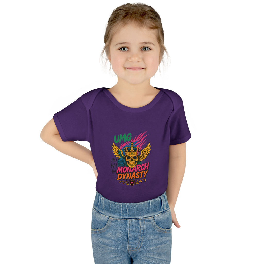 UMG Monarch Dynasty Crest Skull Graphic Oversized Tee - Unisex Infant Bodysuit