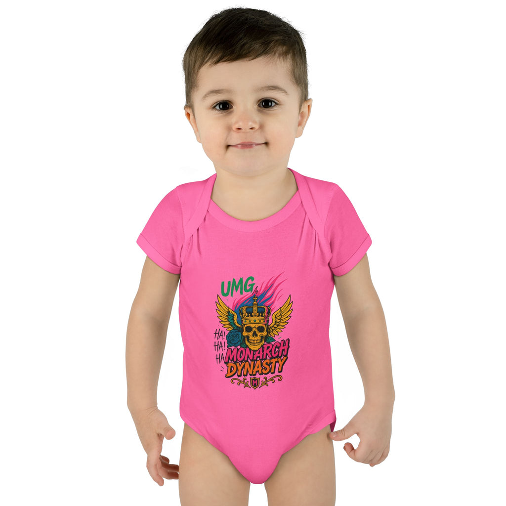 UMG Monarch Dynasty Crest Skull Graphic Oversized Tee - Unisex Infant Bodysuit