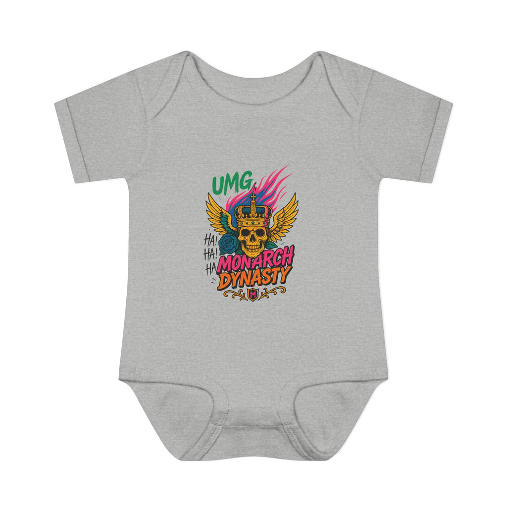 UMG Monarch Dynasty Crest Skull Graphic Oversized Tee - Unisex Infant Bodysuit