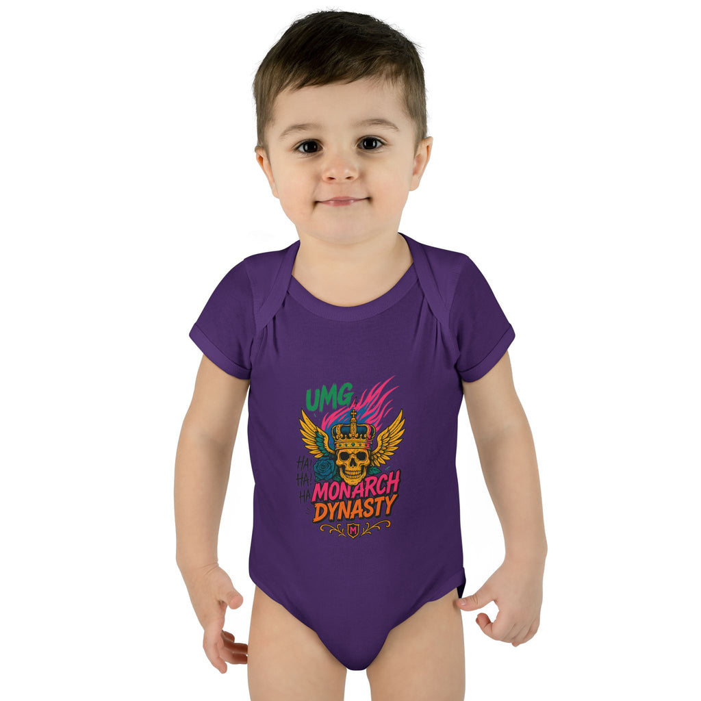 UMG Monarch Dynasty Crest Skull Graphic Oversized Tee - Unisex Infant Bodysuit