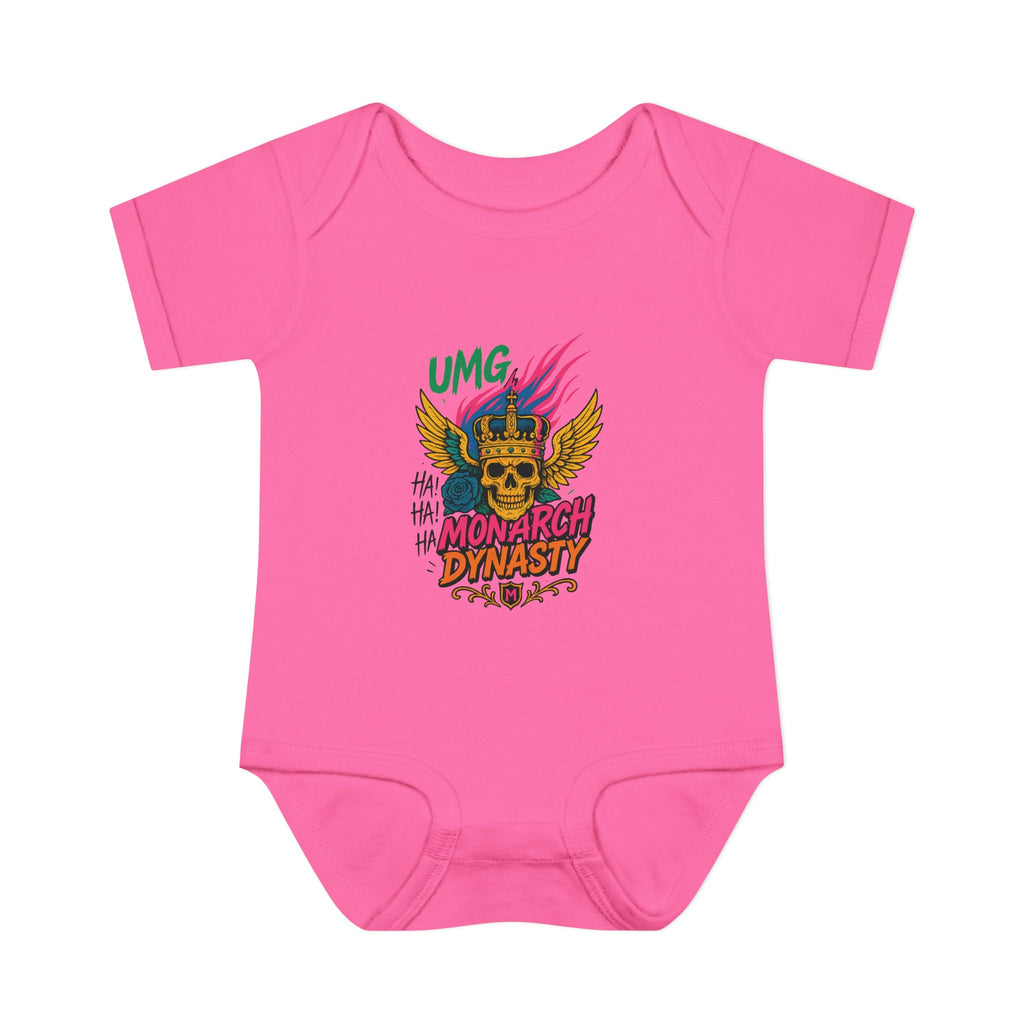 UMG Monarch Dynasty Crest Skull Graphic Oversized Tee - Unisex Infant Bodysuit